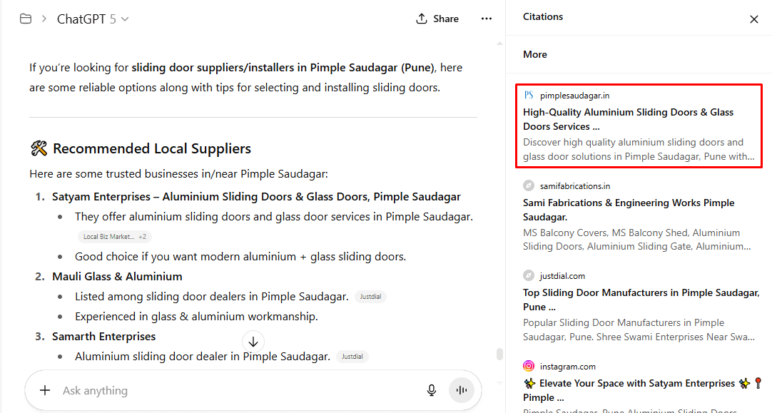 High-Quality Aluminium Sliding Doors & Glass Doors Services in Pimple Saudagar